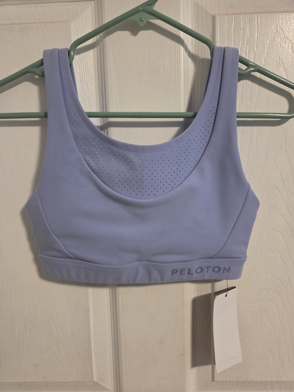 Peloton Lavender Cadent Laser Perforated Sports Bra